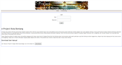 Desktop Screenshot of e-project.bontangkota.go.id