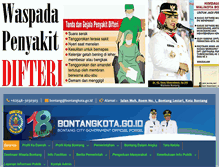 Tablet Screenshot of bontangkota.go.id