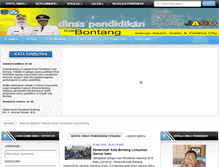 Tablet Screenshot of disdik.bontangkota.go.id